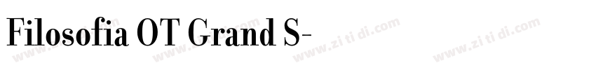 Filosofia OT Grand S字体转换